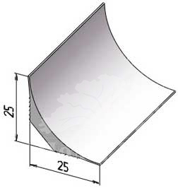 Плинтус для завода линолеума на стену tkm 25