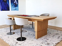 Укладка индийских ковров Jacaranda на подложку с загибом края TOMMY HILFIGER Офис компании