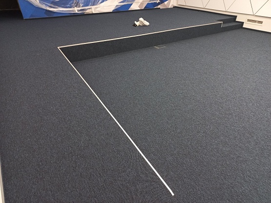 Укладка ковролина -400м2