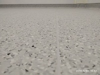 Укладка токопроводящего линолеума с заводом на стену  Медицинский центр