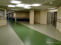Укладка линолеума  Медицинский центр