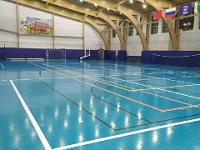 Нанесение разметки в спортивном комплексе