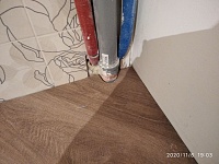 Укладка ПВХ плитки по диагонали на клей-25м2