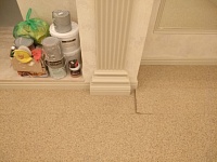 Укладка ковролина  Частный дом