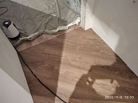 Укладка ПВХ плитки по диагонали на клей-25м2