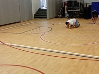 Нанесение спортивной разметки - 200м2