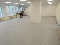 Укладка гомогенного линолеума 245м2