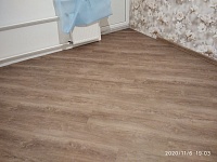 Укладка ПВХ плитки по диагонали на клей-25м2