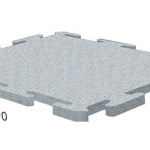 Резиновая плитка Rubblex Puzzle Standart (25 мм серый) брусчатка