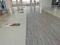 Укладка ковролина и подложки 150 м2