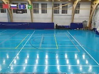 Нанесение разметки в спортивном комплексе