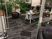 Укладка ковровой плитки для компании "Антон"