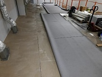 Укладка линолеума классическим способом 250 м2