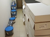 Укладка ковровой плитки для компании "Антон"