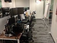 Укладка ковровой плитки для компании "Антон"