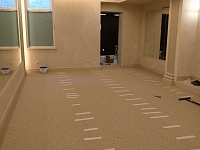 Укладка ковролина  Частный дом