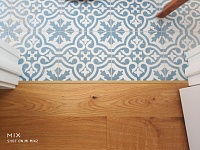 Укладка инженерной доски елочкой-135м2