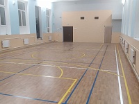 Нанесение разметки в спортивной школе