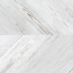 Пробковый пол Corkstyle Chevron White (замковый)