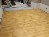 Укладка спортивного линолеума-85м2