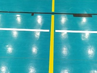 Нанесение разметки в спортивном комплексе