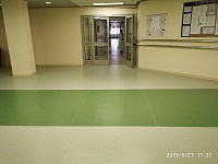 Укладка линолеума  Медицинский центр