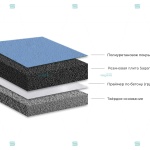 Резиновое покрытие Sagama Balistica+Полиуретан