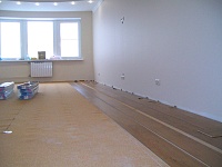 Укладка паркетный доски  Частная квартира