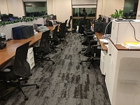 Укладка ковровой плитки для компании "Антон"