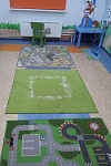 Укладка натурального линолеума Семицветик Детский сад