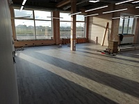 Укладка ковролина и подложки 150 м2