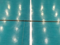 Нанесение разметки в спортивном комплексе