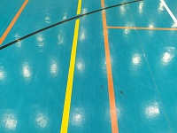 Нанесение разметки в спортивном комплексе