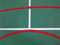 Укладка спортивного линолеума и нанесение разметки ФКУЗ «МСЧ МВД РФ по г. Москве» Зона отдыха