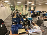 Укладка ковровой плитки для компании "Антон"