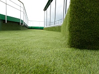 Укладка искусственной травы Domo на крыше