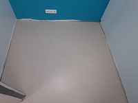 Укладка линолеума с заводом на стену - 140м2 