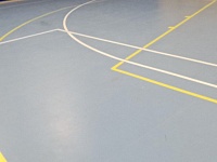 Нанесение спортивной разметки-1500м2