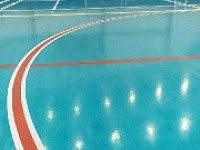 Нанесение разметки в спортивном комплексе