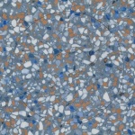 Виниловая плитка ПВХ Forbo Allura Dryback Material 63592DR7 blue terrazzo circle цветные