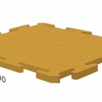Резиновая плитка Rubblex Puzzle Standart (25 мм;желтый)