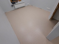 Укладка линолеума с заводом на стену - 140м2 