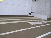 Укладка ковролина на сцену Созвездие Спортивный зал