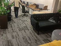 Укладка ковровой плитки для компании "Антон"