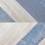 Пробковый пол Corkstyle Chevron Blue (замковый)