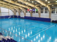 Нанесение разметки в спортивном комплексе