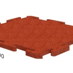 Резиновая плитка Rubblex Puzzle Standart (25 мм;терракотовый)