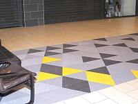 Укладка тканого ПВХ покрытия МЕГА-IKEA (INGKA CORP.) Торговый комплекс