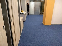 Укладка ковролина Омега плаза Бизнес-центр